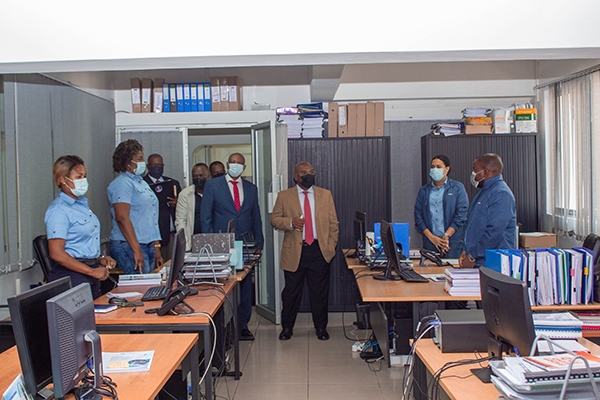 Ministro das Obras Públicas, Habitação e Recursos Hídricos, Carlos Mesquita, visita Sede do FIPAG