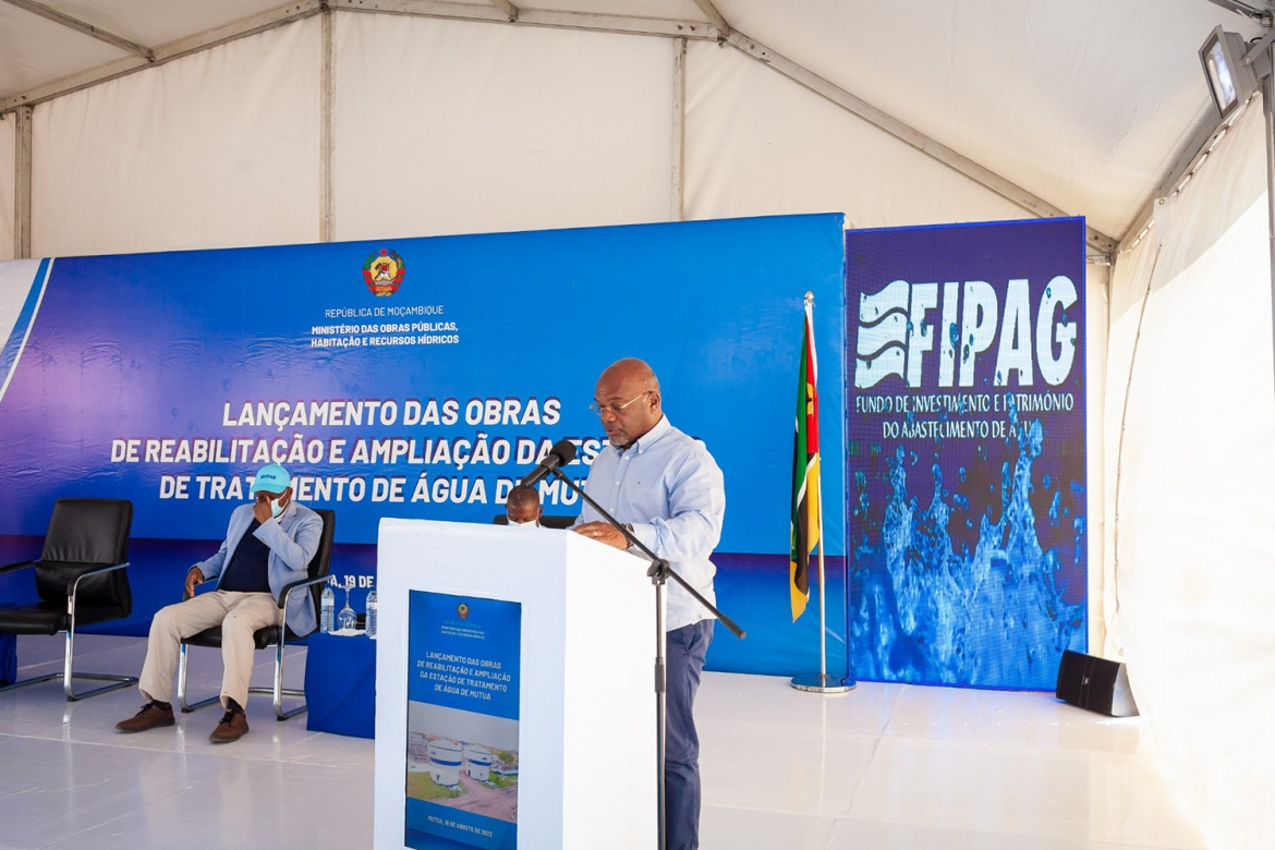 FIPAG inicia a reabilitação e ampliação do sistema de captação e tratamento de água da Beira e Dondo
